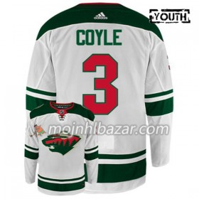 Dresovi Minnesota Wild CHARLIE COYLE 3 Adidas Bijela Authentic - Dječji